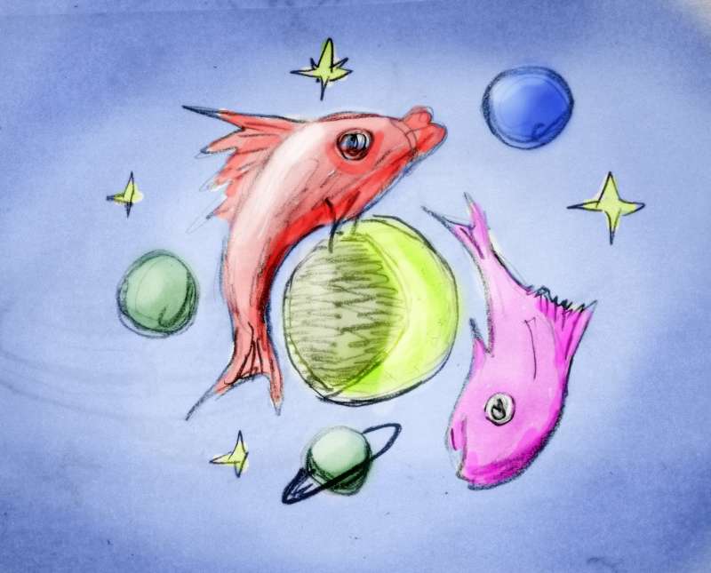 Planeten in den Fischen